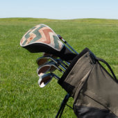 Rustic Moon Florales Chevron Erdmuster (6) Golf Headcover (In SItu)
