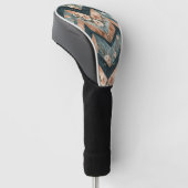 Rustic Moon Florales Chevron Erdmuster (8) Golf Headcover (angewinkelt)