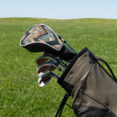 Rustic Moon Florales Chevron Erdmuster (8) Golf Headcover (In SItu)
