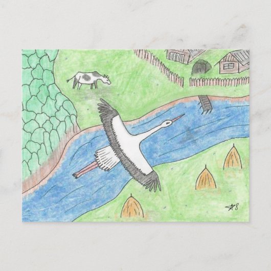 "Rustic motifs" Feiertagspostkarte (Vorderseite)