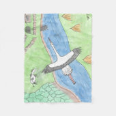 "Rustic motifs" Fleecedecke (Vorderseite)