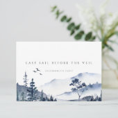 Rustic Mountain Boho Bachelorette Weekend Card Einladung (Stehend Vorderseite)