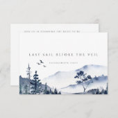 Rustic Mountain Boho Bachelorette Weekend Card Einladung (Vorne/Hinten)