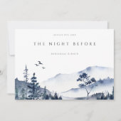 Rustic Mountain Boho Probe Dinner Einladung (Vorderseite)