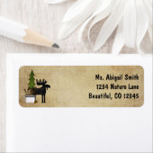 Rustic Mountain Country Elche-Adressetikett (Insitu)