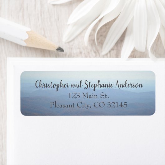 Rustic Mountain Einfache Script-Rücksendeadresse (Insitu)