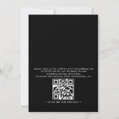 Rustic Mountain Lake Forest Budget QR Code Wedding Einladung (Rückseite)