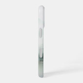 Rustic Mountain Lake Nature-Inspired with Monogram iPhone 16 Hülle (Rechte Seite)