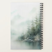 Rustic Mountain Lake Nature Scene with Name Notizblock (Rückseite)