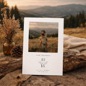 Rustic Mountain Photo Wedding Save the Date