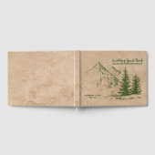 Rustic Mountain Range Wedding Guestbook Gästebuch (Voll)