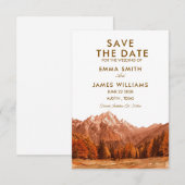 RUSTIC MOUNTAIN SIMPLE WEEDING INVITE SAVE THE DATE (Vorne/Hinten)