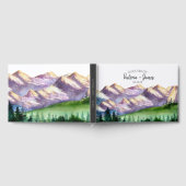 Rustic Mountain Wedding Custom Gästebuch (Voll)
