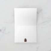 Rustic Mountain Wedding Vielen Dank Dankeskarte (Innenseite)