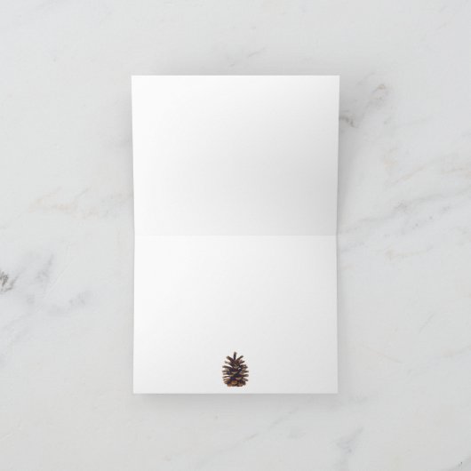 Rustic Mountain Wedding Vielen Dank Dankeskarte (Innenseite)