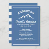 Rustic Mountains Family Wiedersehen Trip Einladung (Vorne/Hinten)