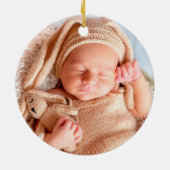 Rustic Mountains our first Christmas Grandeltern Keramik Ornament (Hinten)