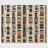 Rustic Mudcloth Geometric Pattern (1) Geschenkpapier (Flach)