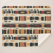 Rustic Mudcloth Geometric Pattern (1) Sherpadecke (Vorderseite (Horizontal))