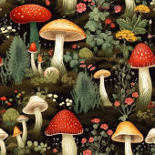 Rustic Mushroom Curtain Nature’s Whimsy in Style Duschvorhang