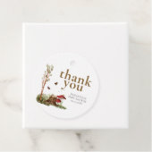 Rustic Mushroom Woodland Baby Shower Geschenkanhänger (Beispiel)