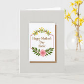 Rustic Muttertag Schwesterliebe Karte (Gelbe Blume)