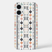 Rustic Native Ethnic Mudcloth Aesthetic Vertical Case-Mate iPhone Hülle (Rückseite)