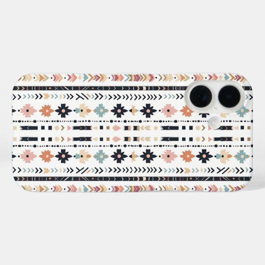 Rustic Native Ethnic Mudcloth Aesthetic Vertical Case-Mate iPhone Hülle (Rückseite (Horizontal))