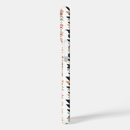 Rustic Native Ethnic Mudcloth Aesthetic Vertical Case-Mate iPhone Hülle (Rückseite / Links)