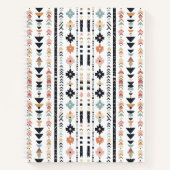 Rustic Native Ethnic Mudcloth Aesthetic Vertical Notizblock (Vorderseite)