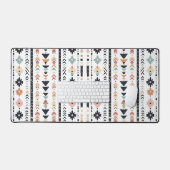 Rustic Native Ethnic Mudcloth Aesthetic Vertical Schreibtischunterlage (Tastatur & Maus)