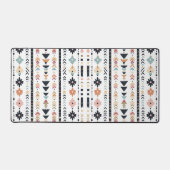 Rustic Native Ethnic Mudcloth Aesthetic Vertical Schreibtischunterlage (Vorderseite)