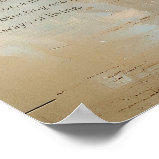 Rustic Nature Earth Wall Art, Terraphile 20"x16" Poster (Ecke)