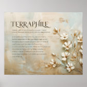 Rustic Nature Earth Wall Art, Terraphile 20"x16" Poster (Vorne)