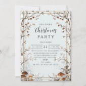 Rustic Nature-Inspired Holiday Einladung (Vorderseite)