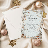 Rustic Nature-Inspired Holiday Einladung