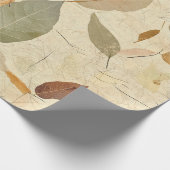 Rustic Nature-Inspired Leaf - Botanical Art (3) Geschenkpapier (Ecke)