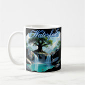Rustic Nature Walk to Outdoor Waterfalls Kaffeetasse (Links)