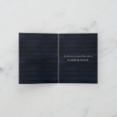 Rustic Navy Barn Wood Country Sonnenblumen Vielen Einladung (Innenseite)