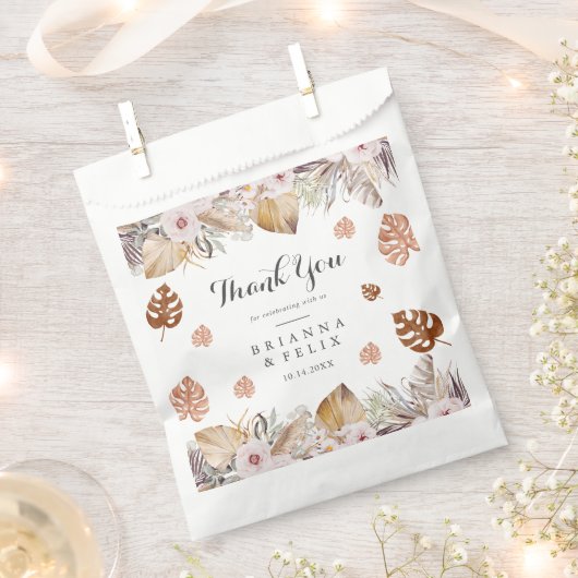 Rustic Neutral Boho Wedding Geschenktütchen (Ausgeschnitten)