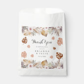 Rustic Neutral Boho Wedding Geschenktütchen (Vorderseite)