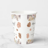 Rustic Neutral Boho Wedding Pappbecher (Links)