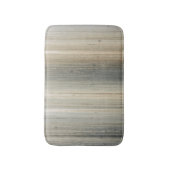 Rustic Neutral Gray Brown Abstract Stripe Badematte (Vorderseite Vertikal)