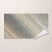 Rustic Neutral Gray Brown Abstract Stripe Badhandtuch Set (Handtuch)