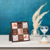 Rustic New Baby Personalisiert 5 Foto Collage Fotoplatte (InSitu)