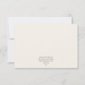 Rustic Noel Christmas RSVP Card | Elegant (Rückseite)