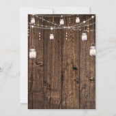 Rustic Nothing Fancy Just Love Wedding Einladung (Rückseite)