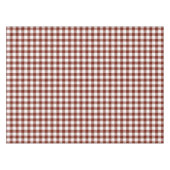 Rustic Nutmeg Brown Gingham Buffalo Kariert Tischdecke (Vorderseite (Horizontal))
