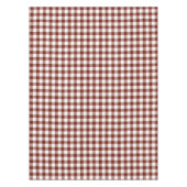 Rustic Nutmeg Brown Gingham Buffalo Kariert Tischdecke (Vorderseite)