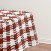 Rustic Nutmeg Brown Gingham Buffalo Kariert Tischdecke (Beispiel)